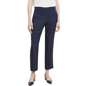 Theory pants Slim Pull-On Pant in Viscose Jacquard navy blue size 4